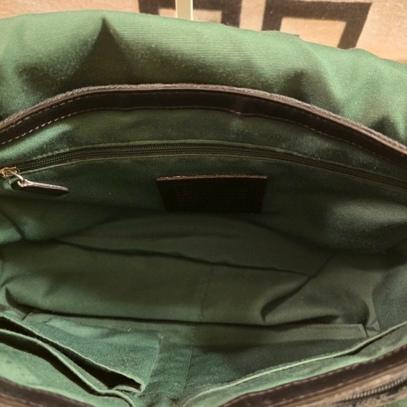 Coach Signature Black Messenger Bag - EUC - Picture 8 of 11